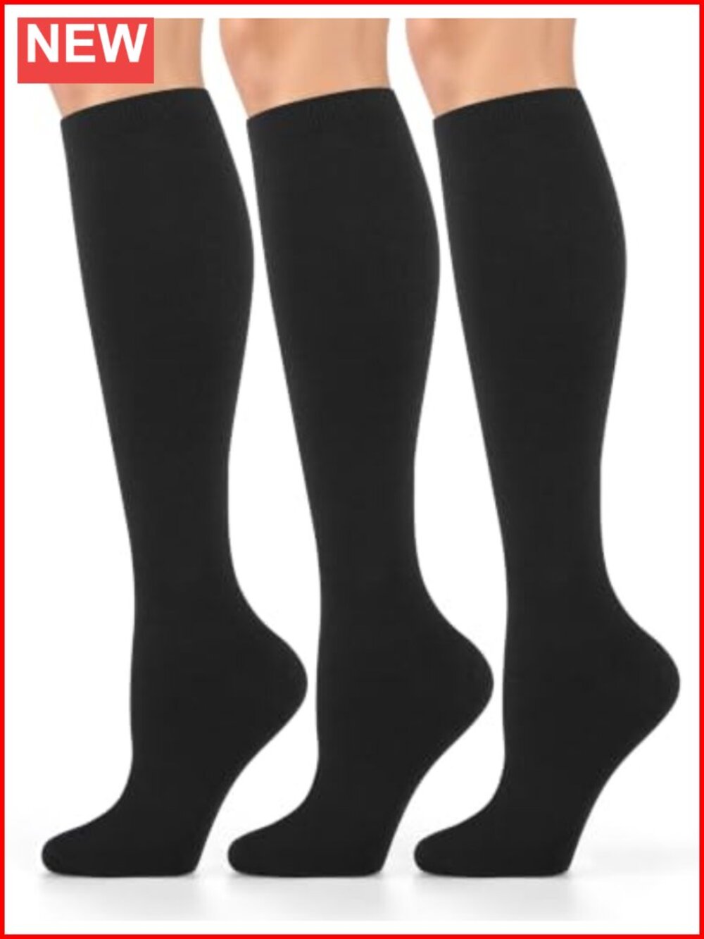 Knee High Athletic Socks Cotton Spandex Stripe Tube Sport